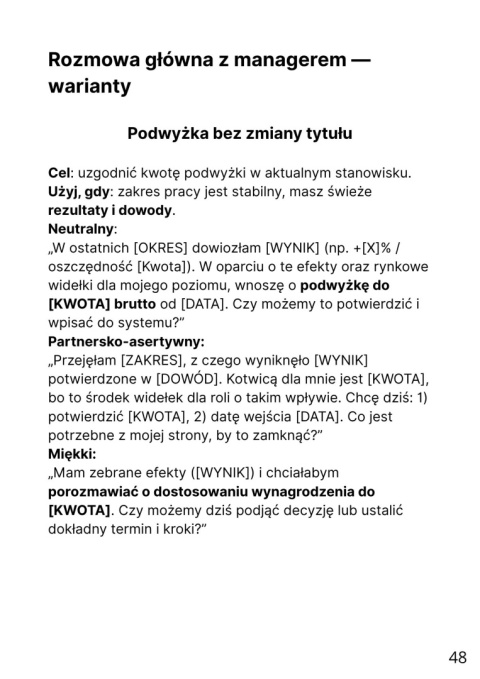 Podwyżka & awans